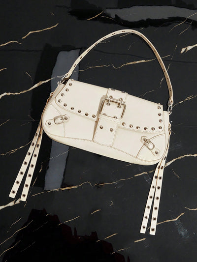 Riveting Style: Chic Shoulder Bag for Women and Teenagers