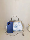 Blue Lovely Flower Handbag: The Perfect Accessory for Special Occasions