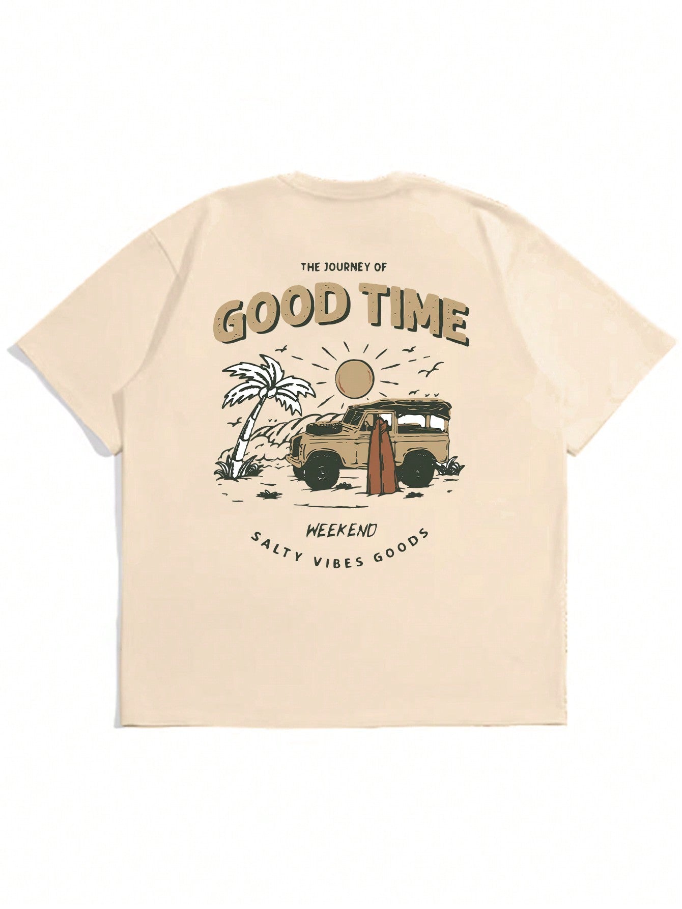 Men's Summer Vibes Palm Tree Printed T-Shirt: Stay Casual with Style