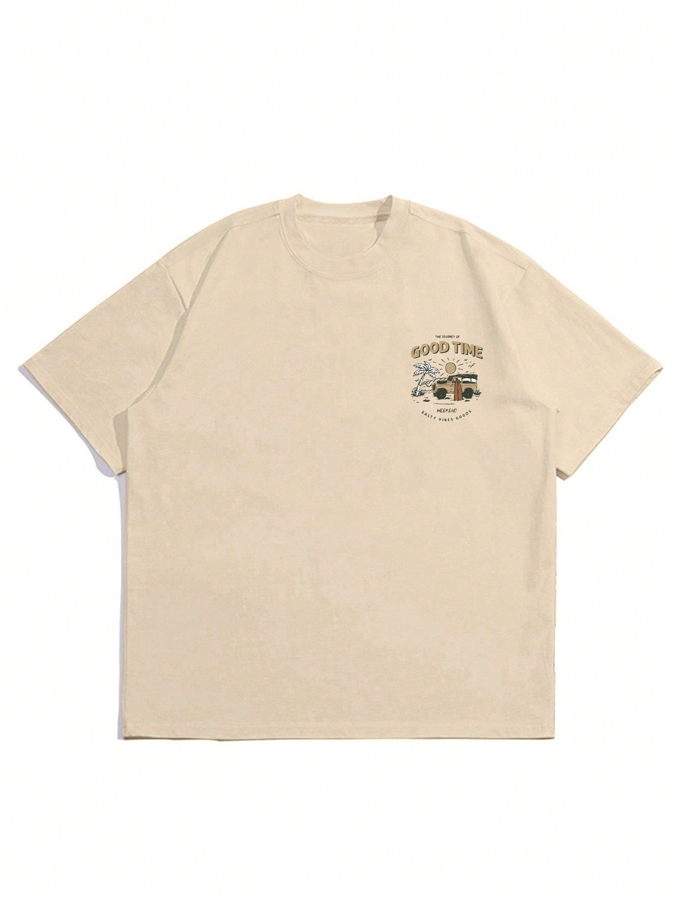 Men's Summer Vibes Palm Tree Printed T-Shirt: Stay Casual with Style