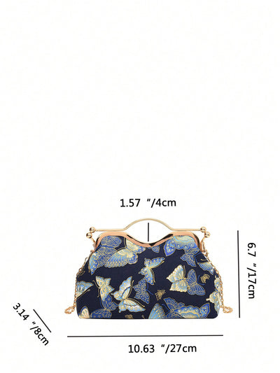 Fluttering Elegance: Butterfly Pattern Handbag for Special Occasions