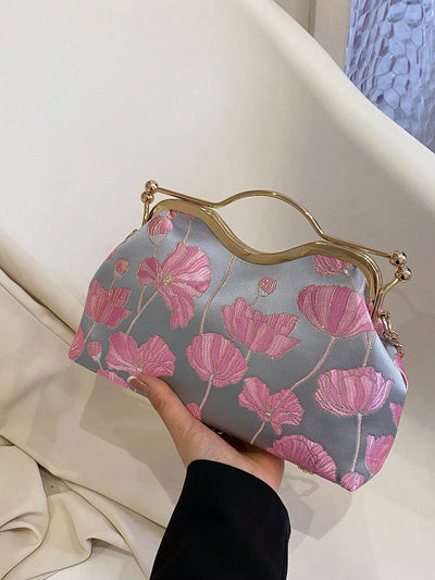 Fluttering Elegance: Butterfly Pattern Handbag for Special Occasions