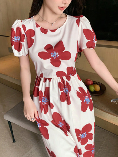 Floral Print Balloon Sleeve Dress: A Feminine and Flirty Wardrobe Staple