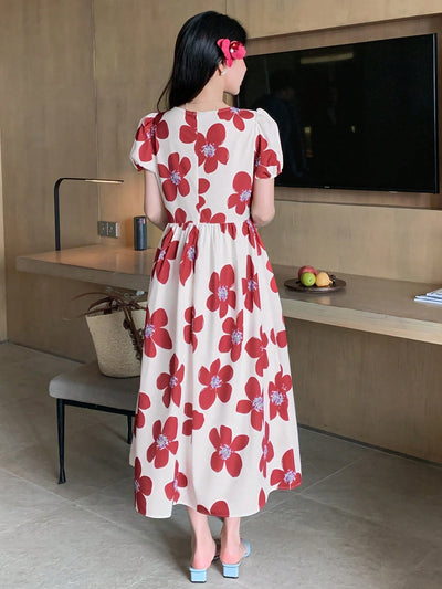 Floral Print Balloon Sleeve Dress: A Feminine and Flirty Wardrobe Staple