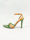 Chic Crocodile Pattern Color Block High Heels: The Perfect Party Sandals!