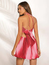 Unleash Your Inner Style Rebel with Haute Ombre Cut-Out Tie Back Pleated Dress