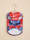 American Independence Day Star & Stripe Pet Vest: Celebrate in Style!