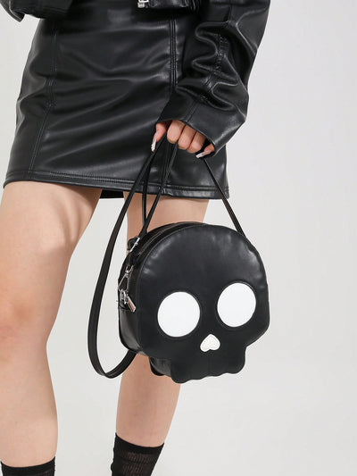 Sweet and Cool Gothic Style Body Bag: Creative Cartoon Backpack for Women