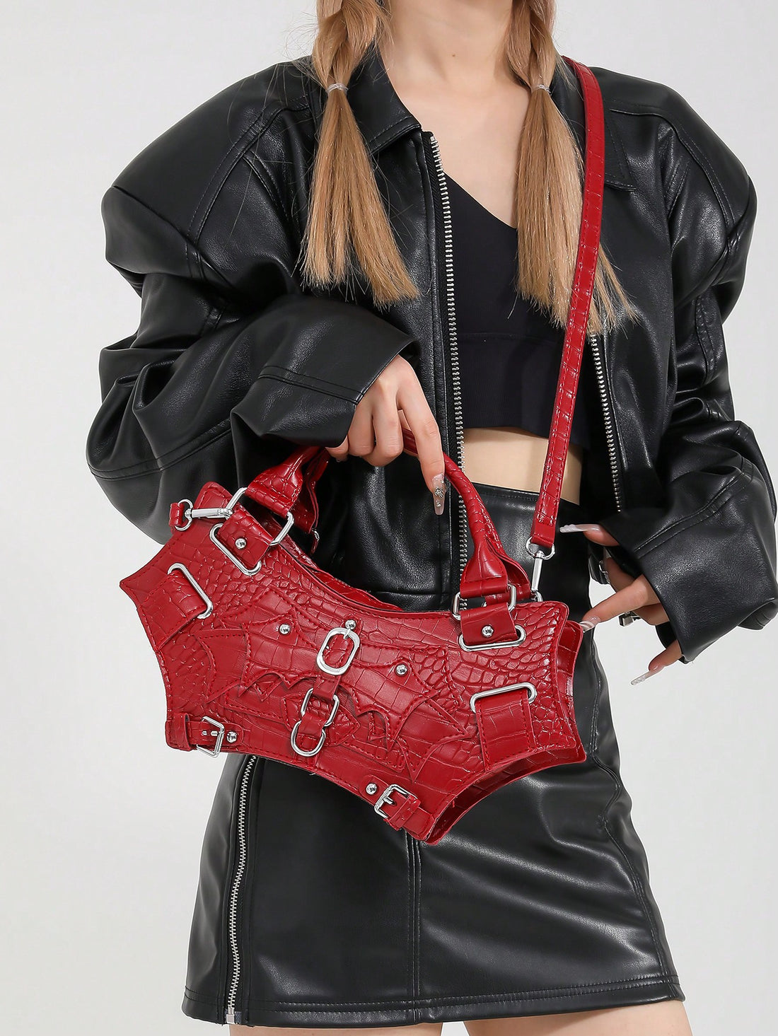 Upgrade your accessory game with our Rock Steampunk Gothic Bat Wing Shoulder Bag! The unique bat wing design is perfect for making a statement while staying on trend. Made with high-quality materials, this bag is durable and stylish. The perfect gift for your Valentine.
