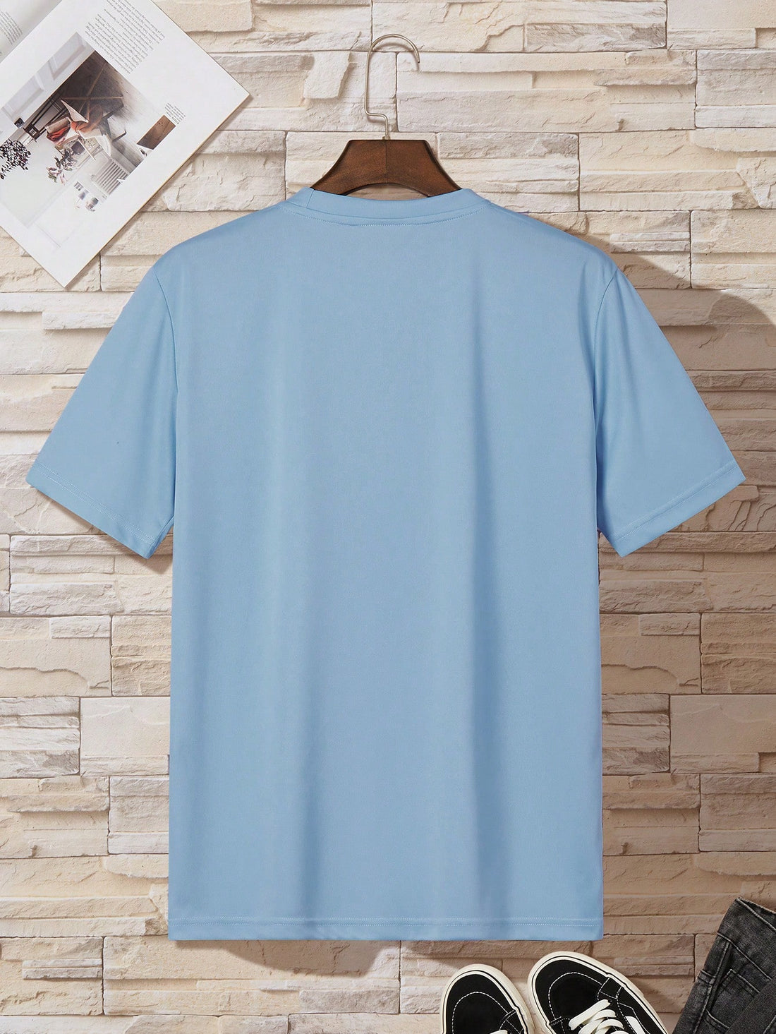 Experience summer vibes all year round with this stylish printed crewneck t-shirt for men. Perfect for casual outings or lounging by the beach, this trendy shirt will keep you looking cool and feeling comfortable. Embrace your inner trendsetter and stand out with this must-have t-shirt.