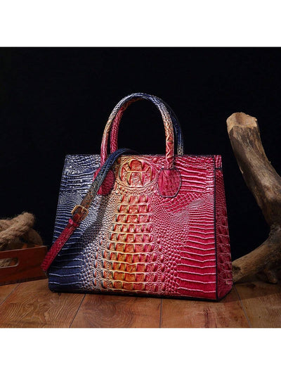 New Style Peacock Blue Tote Bag: Your Perfect Companion for Stylish Shopping and Commuting