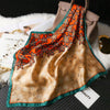 Chic Leaf Print Silk Bandana: A Must-Have Style Accessory for Women