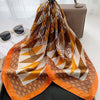 Stylish Geometric Print Bandana: The Versatile Silk Imitation Accessory for Women