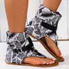 Stylish Summer Roman Sandals: Women's Fashionable Gladiator Sandals with Buckle Detail