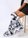 Cozy Chic: Women's Winter Faux Fur Lined Thigh High Snow Boots for Y2K Style