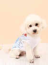 Adorable Polyester Cartoon Printed Pet Vest for Teddy and Bichon