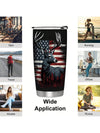 USA Flag Hunting Stainless Steel Tumbler: Perfect Father's Day Gift for Dad