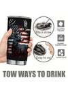 USA Flag Hunting Stainless Steel Tumbler: Perfect Father's Day Gift for Dad