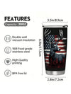 USA Flag Hunting Stainless Steel Tumbler: Perfect Father's Day Gift for Dad