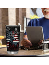 USA Flag Hunting Stainless Steel Tumbler: Perfect Father's Day Gift for Dad