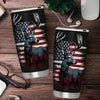 USA Flag Hunting Stainless Steel Tumbler: Perfect Father's Day Gift for Dad