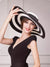 Stay Stylish and Protected with Our Black and White Striped Foldable Sun Hat