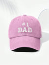 Vintage Baseball Cap: 1 Dad Letter Embroidery - Adjustable, Fashionable, and Suitable for Outdoor and Daily Wear