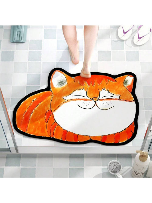 Keep your bathroom floor safe and dry with our Adorable Cartoon Sleeping Cat Shaped Bathtub Mat. The quick-drying design prevents wet messes and the anti-slip rubber backing ensures a secure footing. Plus, the charming cat shape adds a touch of cuteness to your bathroom decor.