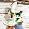 Punk Chic: Embroidered Western Ankle Boots for Trendsetting Women