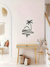 Sunrise and Ocean Metal Wall Art: A Vintage Tropical Paradise