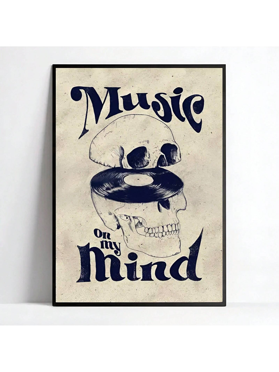 Get ready to rock with our Vintage Music Skull Poster! This unique piece of wall art is perfect for any music lover. With its vintage design and striking skull imagery, it adds a touch of edginess and style to any room. Show off your love for music in a bold and artistic way.