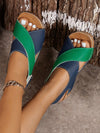 Plus Size Trendy Wedge Sandals: Stylish Low Heels for Casual Comfort