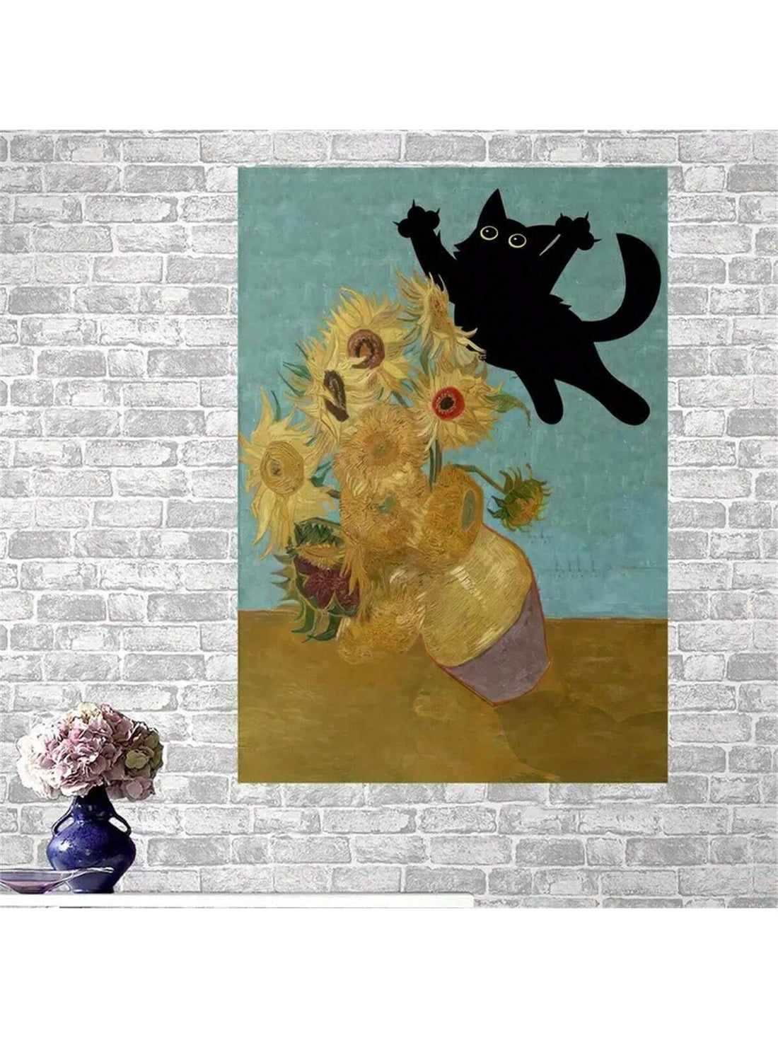 Add a touch of whimsy to your home decor with our playful black cat wall art. Crafted with intricate details, this piece is sure to delight any cat lover. Bring a fun and unique element to your space with this charming addition.