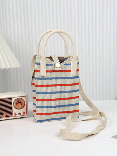 Experience the ultimate versatility with our Colorful Striped Lightweight Shoulder Bag. Perfect for all seasons, this bag features bold and trendy stripes, providing a pop of color to any outfit. The lightweight material makes it easy to carry, making it your perfect companion wherever you go.