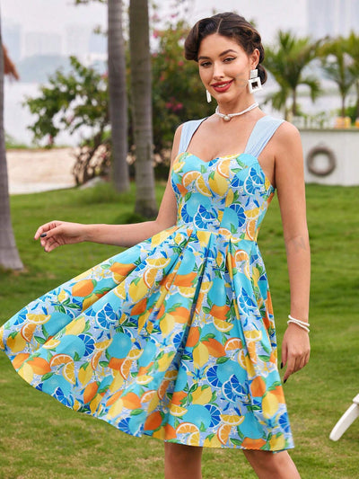 Sweetheart of the Summer: Vintage Fruit Print Dress for Spring & Easter