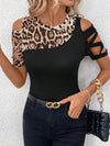 Wild At Heart: Women's Summer Short Sleeve Leopard Print T-Shirt