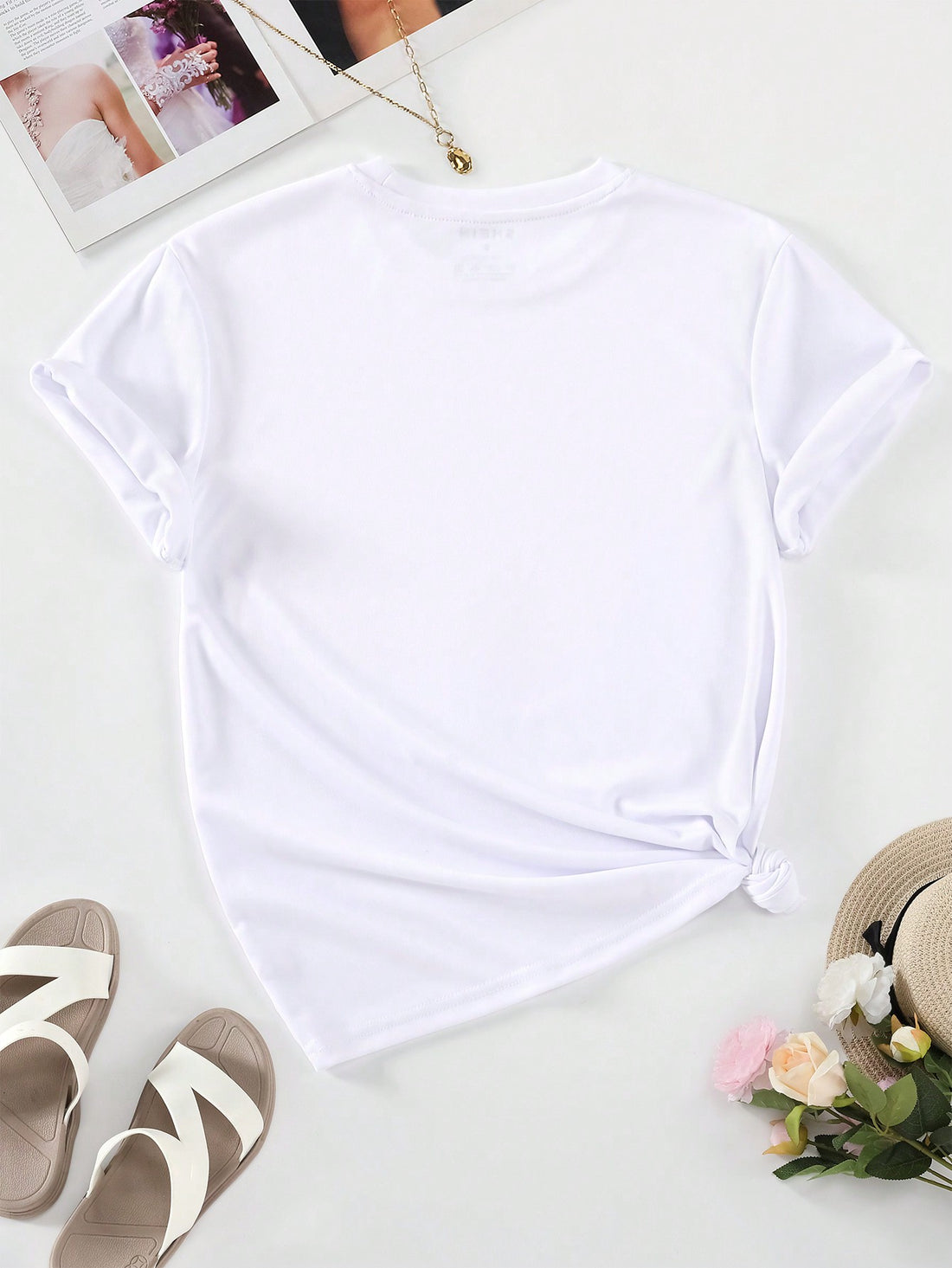 Introducing the Independence Day Chic: Women's Summer Printed Casual T-Shirt, perfect for showing off your patriotic pride and staying stylish this summer. Made from high-quality materials and featuring a unique, eye-catching print, this t-shirt is a must-have for any patriotic fashionista.