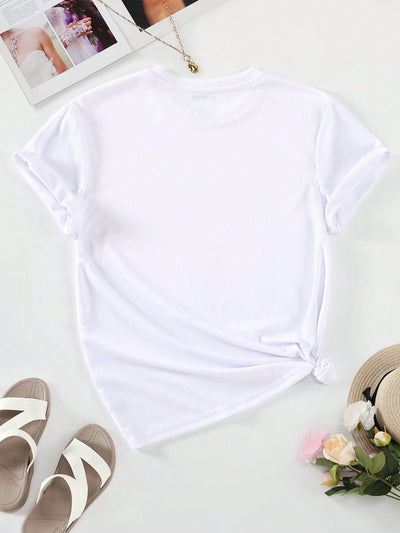 Independence Day Chic: Women's Summer Printed Casual T-Shirt