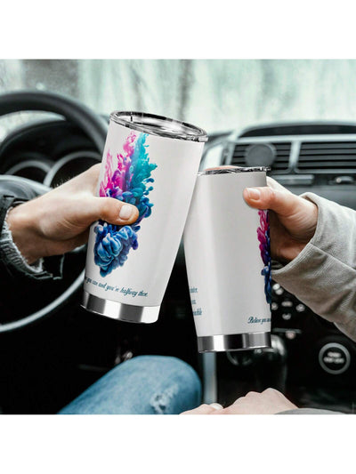 20oz Fashionable Stainless Steel Tumbler with Lid - Perfect Gift for Loved Ones