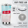 20oz Fashionable Stainless Steel Tumbler with Lid - Perfect Gift for Loved Ones