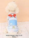 Adorable Polyester Cartoon Printed Pet Vest for Teddy and Bichon