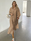 Chic and Comfortable: Oversized Maxi Shirt Dress for Women