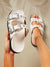 Chic and Comfortable Ladies Buckle Detail Flat Sandals for Your Next Vacation