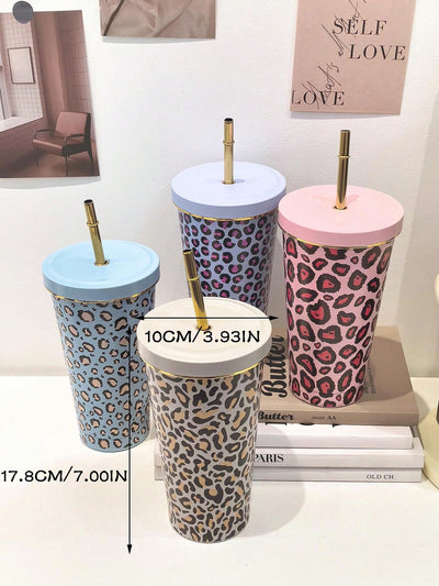 Leopard Series Double Wall Stainless Steel Insulated Water Bottle - Stay Hydrated in Style!