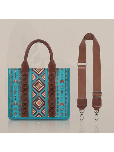 Bohemian Vintage Handbag and Wallet Set: The Perfect Pair for Women
