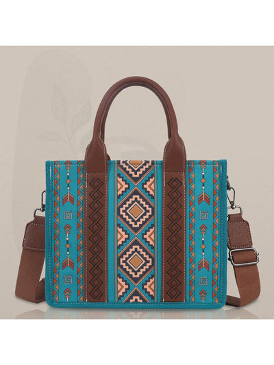 Bohemian Vintage Handbag and Wallet Set: The Perfect Pair for Women