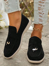 Chic Metal Ring Decorated Penny Loafers: Elevate Your Casual Style