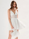 Enchanting Embroidered White Dress: Perfect for Romantic Spring/Summer Vacations