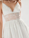 Enchanting Embroidered White Dress: Perfect for Romantic Spring/Summer Vacations