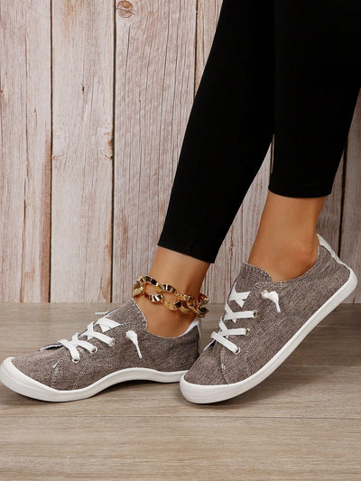 Step Out in Style: Women's Fashionable Lace-Up Sports Shoes